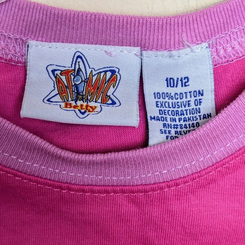 Atomic Betty Vintage 2004 Cartoon‎ Logo Shirt Youth Girls 10/12 New NWT DS